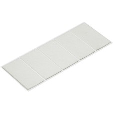 Felt Glide Rectangular Self Adhesive L x W: 100 x 50 mm white