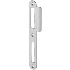 Strike Plate Length 170 mm Stainless Steel DIN left hand satin