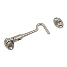 Cabin Hook and Eye Silent Pattern Grade 316 Stainless Steel For external use Length 100 mm polished