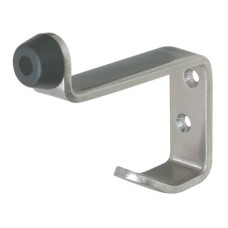 Buffered Hat and Coat Hook Stainless Steel 82 x 70 mm Face fixing Satin stainless steel finish