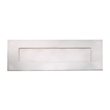 Letter Plate Sprung Flap 330 x 110 mm Stainless Steel Polished