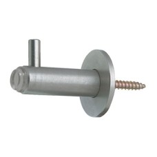 Coat Hook Buffered Grade 304 Stainless Steel 47 x Ø 35 mm Concealed fixing Satin stainless steel finish
