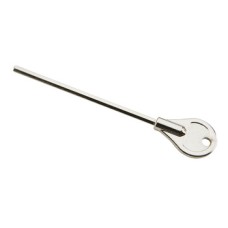 Sash Stop Key for Sash Stop Length 125 mm Brass One key suits all Nickel plated