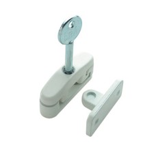 Window Lock for Most Timber and Metal Casements Steel Swinglock Brown