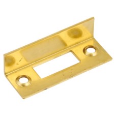 Angle Plate to Suit Knob Slide Action Bolts Brass To suit outward opening doors Polished