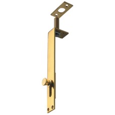 Flush Bolt Knob Slide Extended Throw Width 25 mm Brass Length x width: 229 x 25 mm satin nickel plated