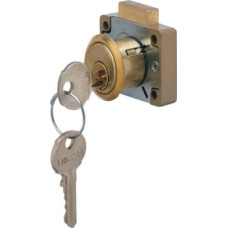 Rim Lock with Deadbolt for Drawer/Cupboard Ref 4147 Random key changes left/right/drawer