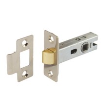 Mortice Latch Tubular Bolt Through Latchbolt Operated by Lever Handles Steel Backset 45 mm Case size 67 mm nickel plated