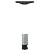 Table Leg Ø 60/80 mm Tubular Steel Steel Ø 80 mm height 710 mm stainless steel coloured