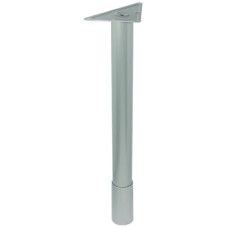 Single Leg Idea 300 Desking System With height adjustment Silver coloured RAL 9006 finish