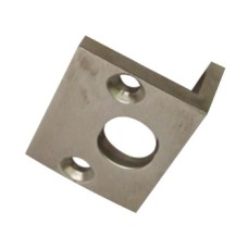 Angled Striking Plate to Suit Straight Barrel Bolts Polished brass