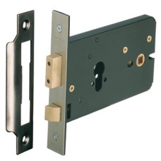 Sashlock Case Horizontal Mortice Cylinder Case Size 151 mm Backset 57 mm case size 151 mm satin brass