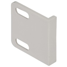 Striking Plate for Screw Fixing Plastic White