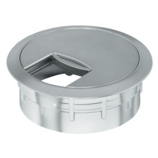 Cable Outlet Ø 80 mm Two Part with Integral Sliding Cover Plastic Black finish