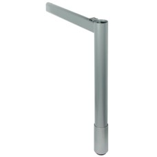 System Leg Idea 400 With height adjustment Silver coloured RAL 9006 finish
