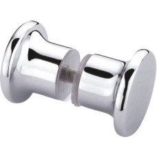 Shower Door Knob Back to Back Knob Set Ø 40 mm for 8 or 10 mm Thick Glass Suitable for Toughened Glass Doors 8-10 mm thick Polished chrome plated finish