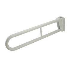 Hinged Support Rail Ø 35 mm Tube Meets Doc M Regulations White finish