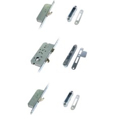 Mortice Lock Multipoint Cylinder 3 Point Gear or Lever Operated Steel Version A - 12 mm hook