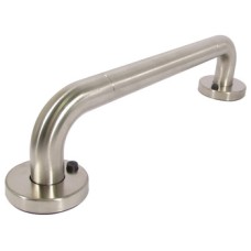 Straight Grab Rail Ø 32 mm Tube 1.5 mm Thick Length 450-1250 mm PBA Grade 316 satin stainless steel Overall length 450 mm centre to centre 370 mm