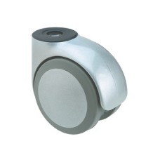 Swivel Twin Wheel Castor without Brake Ø 75 mm Hooded Ø 10-11 mm Pin Hole Wheel Ø 75 mm Pin Hole 11 mm load capacity 100 kg