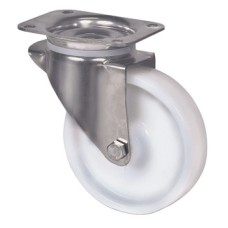 Swivel Single Wheel Castor without Brake Ø 100 mm Plate Fixing Wheel Ø 100 mm load capacity 200 kg