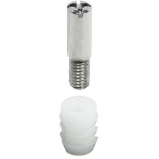 Locking Bolt with Socket Fitting for Espagnolette Locks Eccentric polished nickel plated