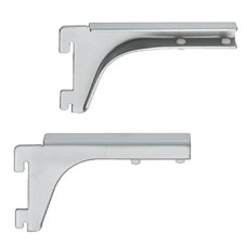 Bracket for 8-10 mm Glass Shelves Length 120 mm Shoptec Shopfitting System With two hooks Chrome plated finish