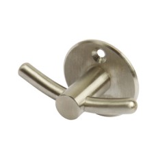 Coat Hook Stainless Steel 33 x Ø 42 mm Face fixing Brushed stainless steel finish