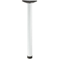 Table Leg Ø 60/80 mm Tubular Steel Steel Ø 60 mm height 710 mm white