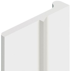 Closure Strip for Two Door Closing Plastic for locks with behind bolt dimension 4.8-7.5 mm Traffic white similar to RAL 9016