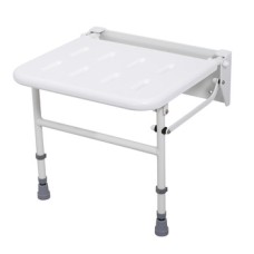 Foldaway Shower Seat with Legs Nyma Care/Pro White finish