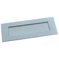 Letter Plate Sprung Flap 305 x 108 mm Brass Polished chrome