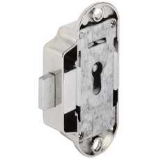 Espagnolette Lock Piccolo Nova Case for Lever Bit Key Backset 25 mm Left hand nickel plated