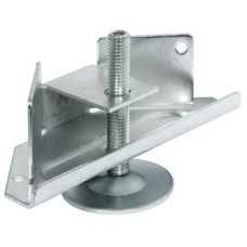 Plinth Adjusting Fitting with Bracket for Cabinet Plinth Steel For insertion in a groove and screw fixed Load capacity 150 kg