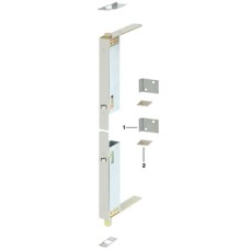 Flush Bolt Fully Automatic for Timber Doors Stainless Steel or Brass Automatic locking and release Polished brass