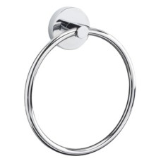 Towel Ring Height 162 mm Width 185 mm Depth 43 mm Romsey Chrome plated finish