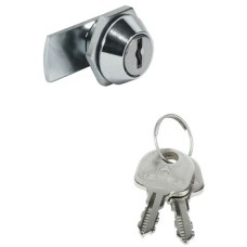 Cylinder Cam Lock with Straight Cam and Nut Attachment With nut fixing standard profile Closure direction 180° 1 (2-8) keyed alike: key change 60-001