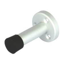 Projection Door Stop Wall mounted Overall Projection 68 mm Aluminium Satin anodised