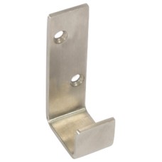 Coat Hook Stainless Steel 25 x 62 mm Face fixing Satin stainless steel finish