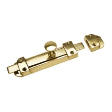 Surface Bolt Knob Slide Action Brass Face fixing Polished