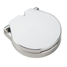 Escutcheon for Budget Lock with Spring Cover Zinc Alloy Chrome plated