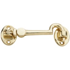 Cabin Hook and Eye Silent Pattern Length 95-227 mm Brass Length 145 mm polished chrome-plated