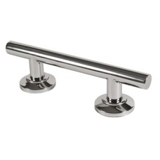 Straight Grab Rail Length 335-900 mm Nyma Style Length 355 mm hole centres 203 mm polished stainless steel