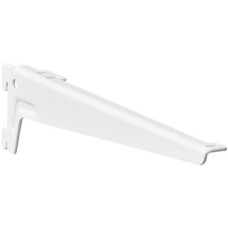 Flange Bracket Length 180-480 mm Shoptec Shopfitting System With two hooks White finish length 180 mm