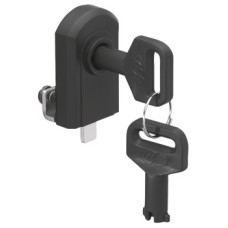 Glass Door Lock No Drilling Required Closure travel: 180° Black finish