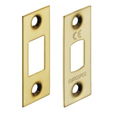 Forend and Strike Plate Set for Tubular Mortice Deadbolt Brass or Stainless Steel Replaces those supplied with deadbolt Polished stainless steel