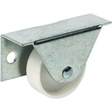 Fixed Single Wheel Castor without Brake Ø 35 mm Side Plate Fixing for Underbed Boxes For screw fixing at the side Wheel Ø 35 mm load capacity 40 kg
