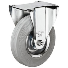 Single Wheel Castor Ø 80-160 mm Plate Fixing with screw-on plate Wheel Ø 100 mm load capacity 70 kg fixed castor without brake