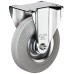 Single Wheel Castor Ø 80-160 mm Plate Fixing with screw-on plate Wheel Ø 100 mm load  capacity 70 kg swivel castor with brake