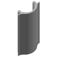 Sealing and Buffer Profile for Sliding Interior Doors Hawa For wooden doors Black finish